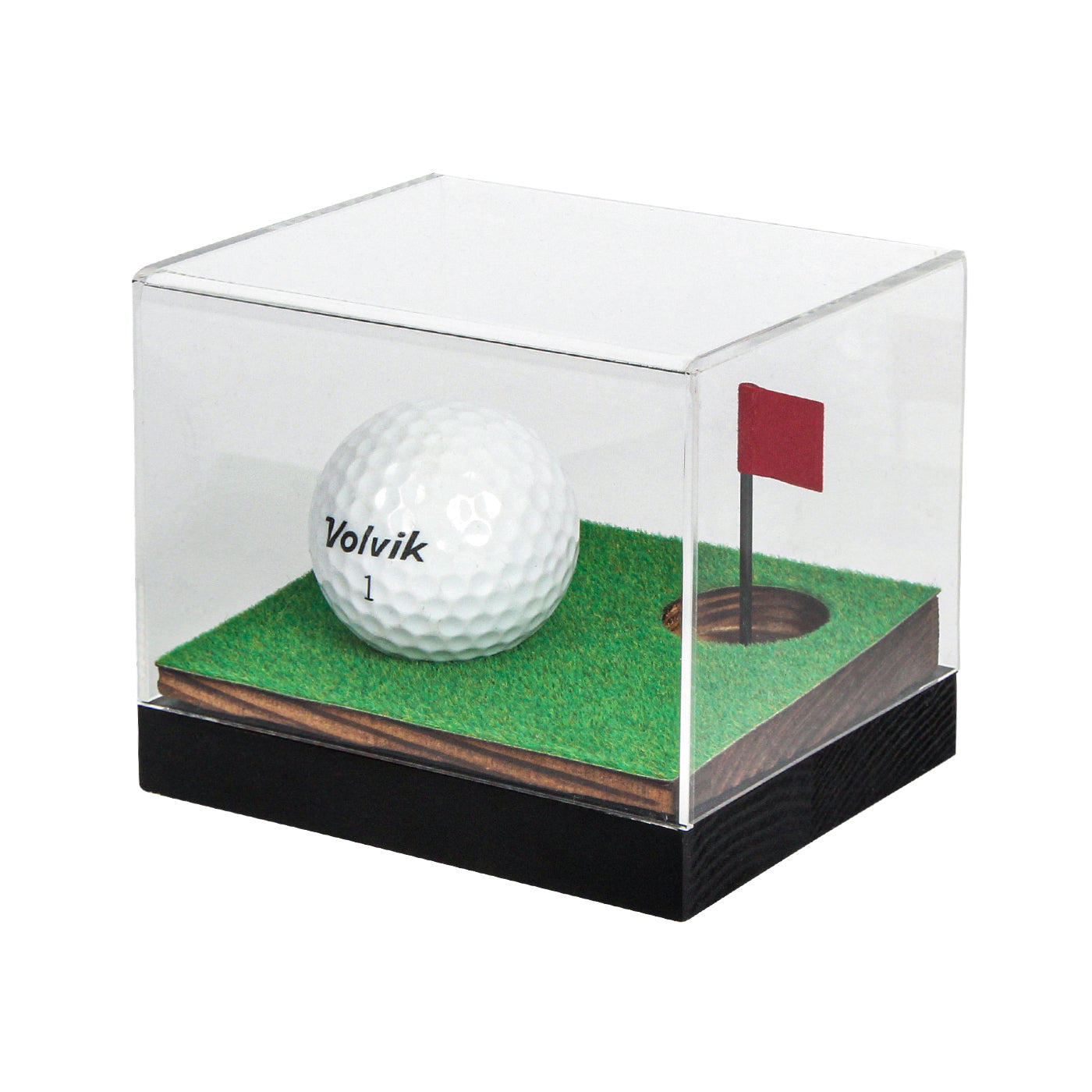 Golf Ball Square Holder Cube Display - Columbia Hobby - Card